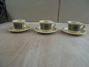Vintage J & G Meakin Studio Two Aquarius cup and saucer. Quantity 3. Used - Picture 1 of 11