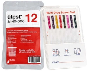U-Test 12 Panel Drug Test Kit U - THC-COC-Meth-OPI-BZO-MTD-OXY-PCP-AMP-BAR-MDMA - Picture 1 of 4