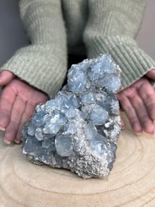 Celestine Kristalle auf Muttergestein- 1580 g - Picture 1 of 9