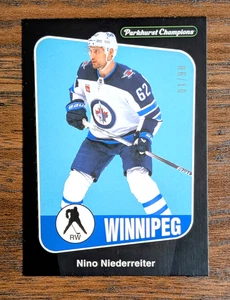 Nino Niederreiter 2024-25 Upper Deck Parkhurst Champions Black Parallel 06/10 - Imagen 1 de 2