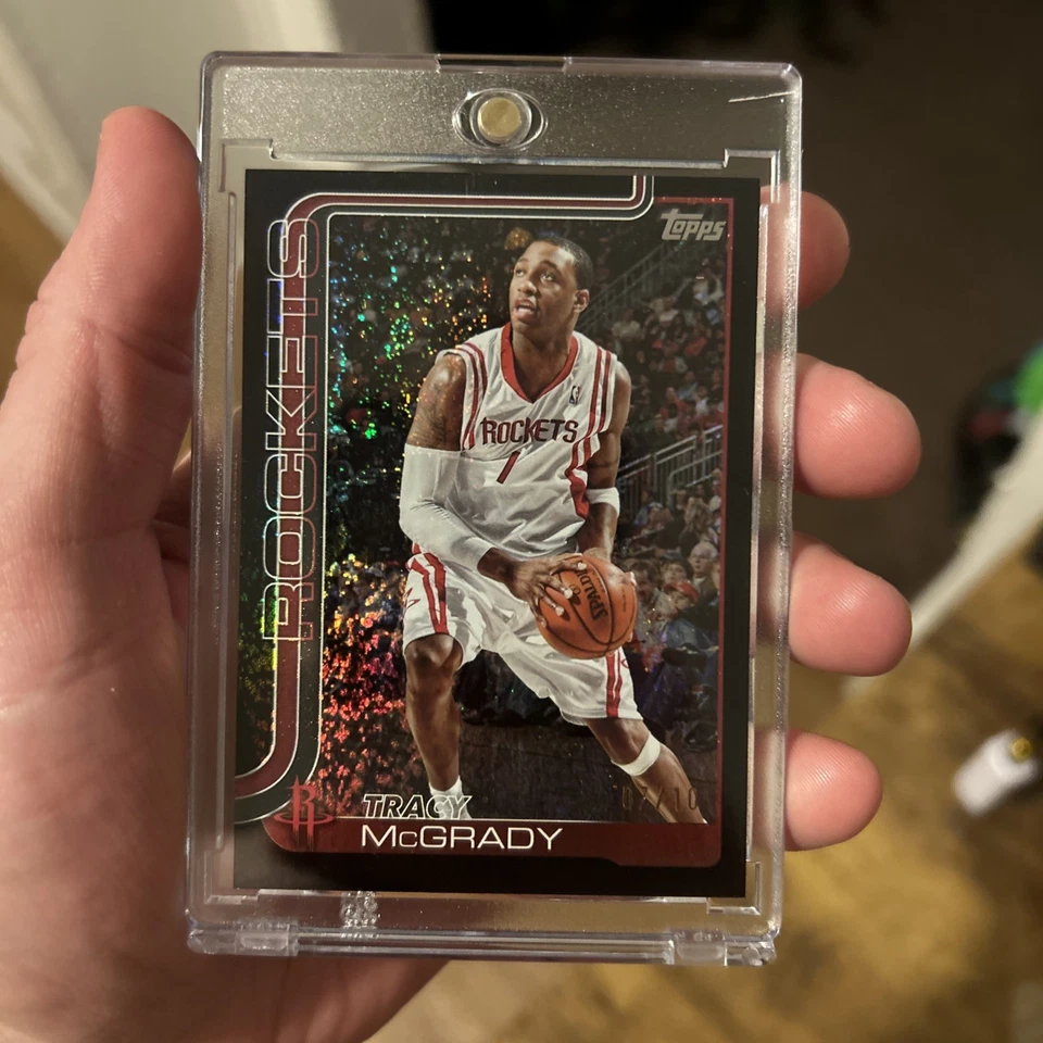 2025 Topps Tracy McGrady Black Sparkle /10   - Image 1 of 3