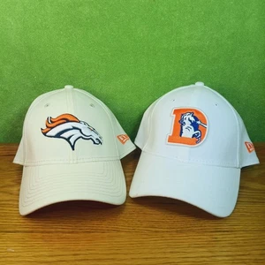 New Era 39Thirty Denver Broncos NFL Sombrero M/L Flexfit LOTE de 2 Blanco/Crema - Imagen 1 de 12
