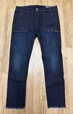 Rag & Bone Women’s Jeans Denny Frayed Hem Cropped Warsaw Jeans Sz 32 - Image 1 of 4