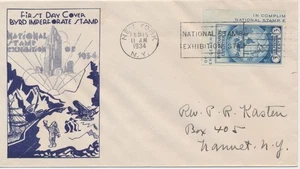 #735a Byrd Anarctic Expedition Leo August cachet First Day cover 2/15 cancel - Picture 1 of 1