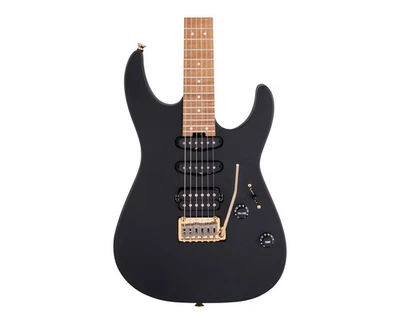Used Charvel USA Select DK24 HSS 2PT CM - Satin Black w/Caramelized Maple FB - Image 1 of 4