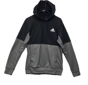 Adidas Felpa con Cappuccio Uomo Game & Go Colorblock Nero/Grigio Erica 2XL - Foto 1 di 5