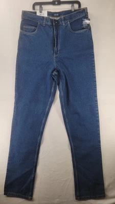 Harbor Bay Jeans Mens 38x34 Blue Loose Fit Tapered Leg Traditional Denim Cotton - Image 1 of 4