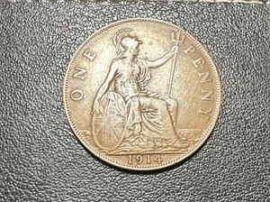 United Kingdom 1 penny - George V 1914 NICE COIN - Picture 1 of 2