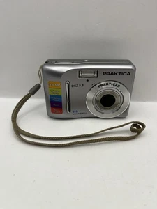Praktica DCZ 5.8 5.0MP Silber Digitalkamera - voll funktionsfähig nur mit Gurt - Bild 1 von 17