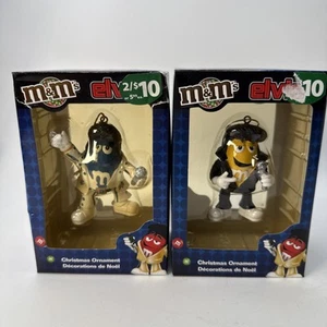 M & M's Elvis Christmas Ornaments set of 2 New - Picture 1 of 10