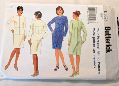Butterick Sewing Pattern Women's DRESS Personal Fitting B5628 Size 26W UNCUT - Image 1 of 4