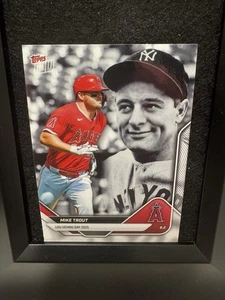 2025 Topps Now Lou Gehrig Day #LGD-MT Mike Trout Los Angeles Angels - Imagen 1 de 2