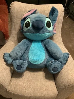 Disney Stitch Giant Jumbo Plush Toy, Soft Talking Character, Disney Stamped - Image 1 of 4