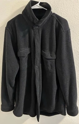 Freedom Foundry Men’s Super Plush Flannel Shirt Jacket, Black, Size XL - Image 1 of 4
