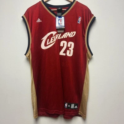 Nueva camiseta roja Adidas Lebron James Cleveland Cavaliers nueva con etiquetas talla XL Foto 1 de 4