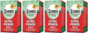 4 packs X ZANDU ULTRA POWER Balm 8ml Cold Headache Muscle Joint Pain FREE SHIP - Picture 1 of 9