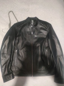 Replay Mens Leather Jacket Size/M/ 100% Sheepskin /Read Description! - Picture 1 of 5