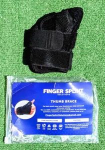 Finger Splint Solutions Left or Right OSFM Adj Thumb Support Brace Glove NIP - Picture 1 of 2