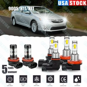 Combo faros LED faros antiniebla de haz alto bajo para Toyota Camry 2007-2014 - Imagen 1 de 22