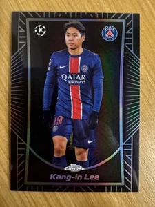 2024-25 Topps Chrome UEFA Club Competitions Shadow Etch Kang-In Lee Case Hit SSP - Picture 1 of 2