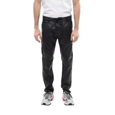 Pantalones de mezclilla para hombre Krooley Jogg 0849R diésel nuevos W36/L32 recubiertos cónicos negros PVP 250 € Foto 1 de 4