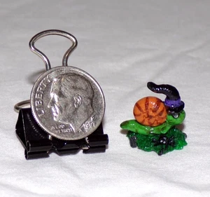 Handmade Tiny Miniature Dollhouse Snail Witch Figurine Spider Halloween Clay JS - Picture 1 of 6