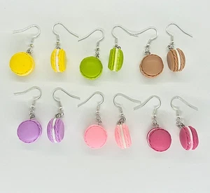USA Verkäufer Macarons bunt Dessert Essen Acryl Anhänger Halskette Schmuck neu - Bild 1 von 16