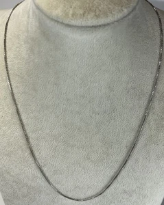 925 Sterling Silver .7mm x 18” Box Chain Necklace 18” Combined Shipping Avail! - Picture 1 of 4