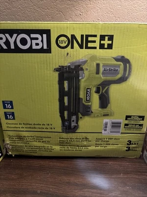Беспроводной гвоздезабивной пистолет RYOBI P325 ONE+ 18 В AirStrike 16 калибра (только инструмент) протестирован - Изображение 1 из 2