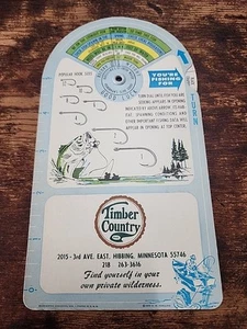 VINTAGE Timber Country Hubbing, MN Sliding Fish Guide Circa 1965 (See Last Pic) - Picture 1 of 7
