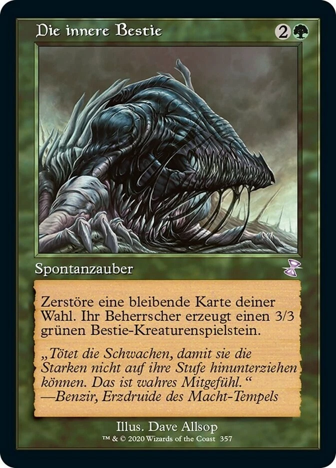 1X NM Beast Within (Die innere Bestie) Foil Retro Border Time Spiral GERMAN - Image 1 of 1