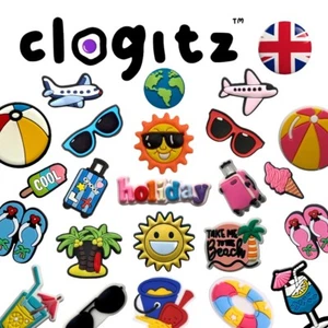 Holiday Beach Sun 😎🍹🏝️🍦🩴 100+ Shoe Charms for Crocs CLOGITZ UK 🇬🇧 - Picture 1 of 57
