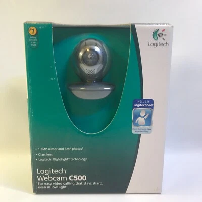 Logitech C500 1.3-MP WebCam - Built in Microphone. Open Box. LNC - Image 1 of 4