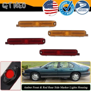 4PCS/Set Side Marker Lights Housings Fits 95-01 Chevy Lumina & 95-99 Monte Carlo - Picture 1 of 8