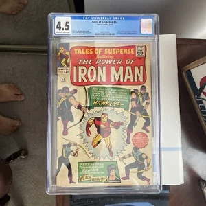* TALES OF SUSPENSE 57 CGC 4.5 * 1st Appearance of Hawkeye Don Heck Key Rare * - Picture 1 of 2