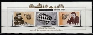 Surinam 1987 Sc # 796 Chess Ovpt. s/s MNH OG $30 (55630) - Picture 1 of 1