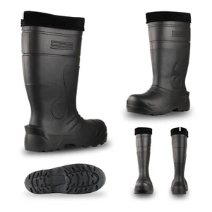 Nuevas Botas Wellington para Hombre Ligeras Espuma EVA Impermeables Wellies -35C Negras - Imagen 1 de 10