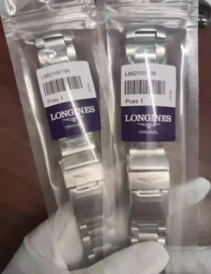 21mm Steel Bracelet Watch Band Oyster Strap For Longines HydroConquest L3 Series - Image 1 of 4