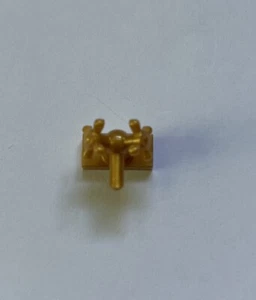 NEW LEGO Tap Faucet 1x2 Dual Handles 6936 Pearl Gold - Picture 1 of 3