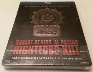 *READ* Righteous Kill Embossed Debossed STEELBOOK (Blu-ray, Sweden) REGION FREE - Picture 1 of 12