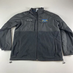 Columbia Jacket Men’s XL Black Denali Fleece Softshell Winter Coat Full Zip - Picture 1 of 12