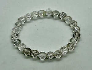 AAAAA Nirvana Crystal Quartz Bracelet, Reiki Healing Chakra 6mm Genuine - Picture 1 of 8
