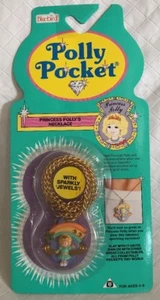 VINTAGE POLLY POCKET PRINCESS POLLY’S NECKLACE MOC 1992 NEW & SEALED - Picture 1 of 8
