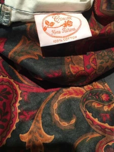 Croscill Full/ Double Paisley Bed Skirt/ Dust Ruffle & 2x Shams 100% Cotton - Picture 1 of 8