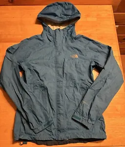 The North Face Sportswear Woman’s XS Hooded Rain Jacket Windbreaker Blue Good - Picture 1 of 5