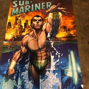 2007 SUB-MARINER art by Michael Turner 24 x 36 COLLECTIBLE POSTER - Picture 1 of 4