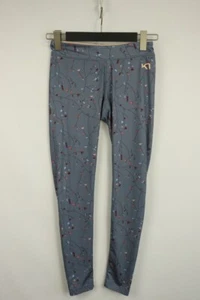 KARI TRAA Girls Steel Gray All-Over Floral Pull-On Leggings Size S/P W24 - Picture 1 of 18