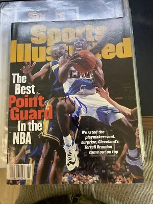 Revista deportiva autografiada por Terrell Brandon Cleveland Cavaliers Foto 1 de 4