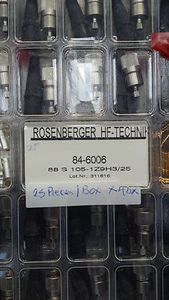25 Pack Rosenberger 88S105-1Z9H3 HIGH FREQUENCY CONNECTORS - Picture 1 of 1