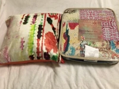 Edredón y almohada Tracy Porter Poetic Wanderlust "Leandre" Boho Twin / Twin XL, difícil de encontrar Foto 1 de 4